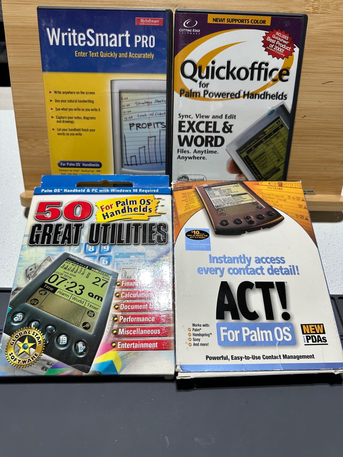 ACT! for Palm OS PDAs Handspring Sony Total of 4 Titles