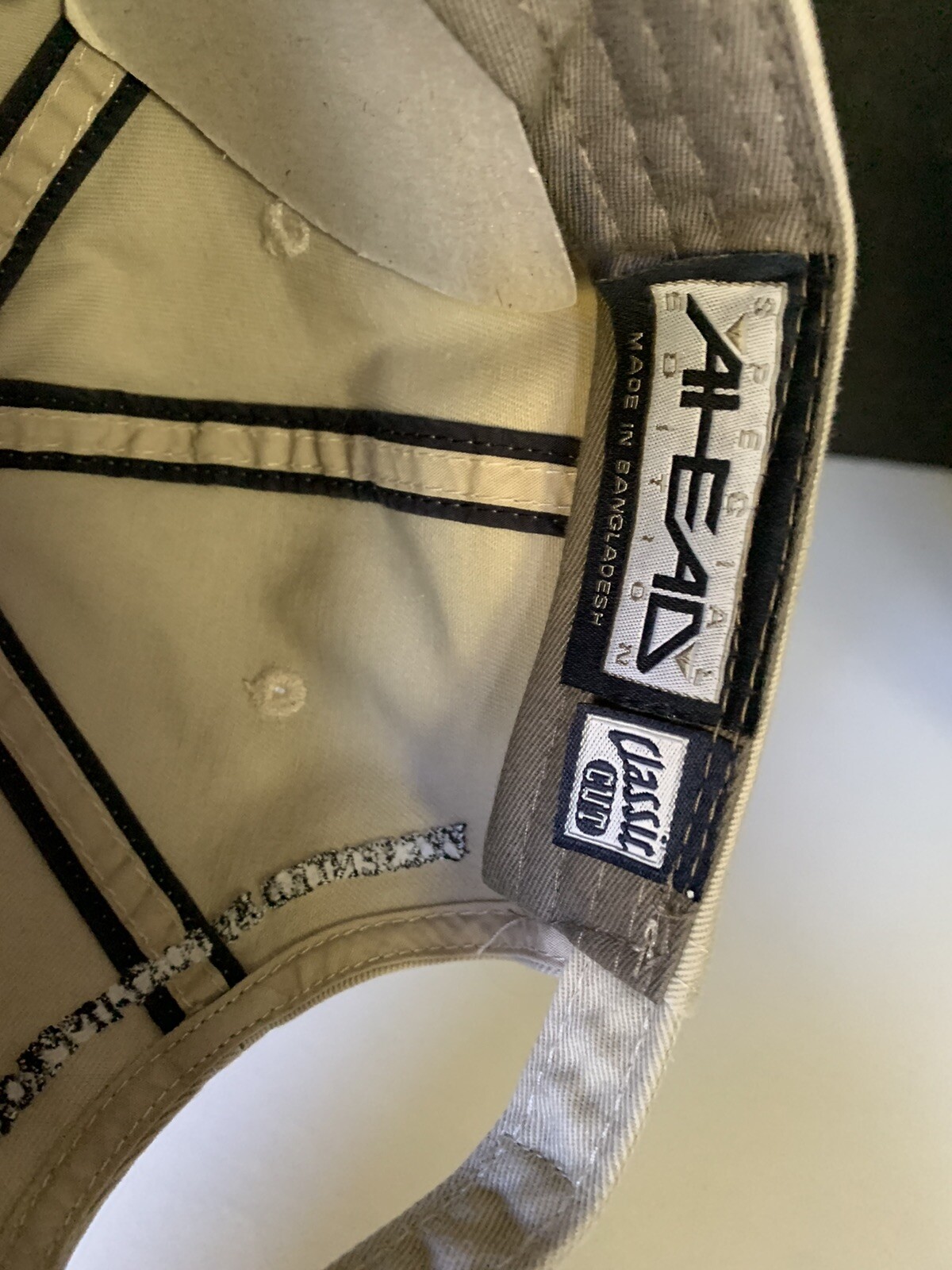 3M Open Minneapolis Beige Golf Hat. Adjustable Strap Back Patch Logo Post It