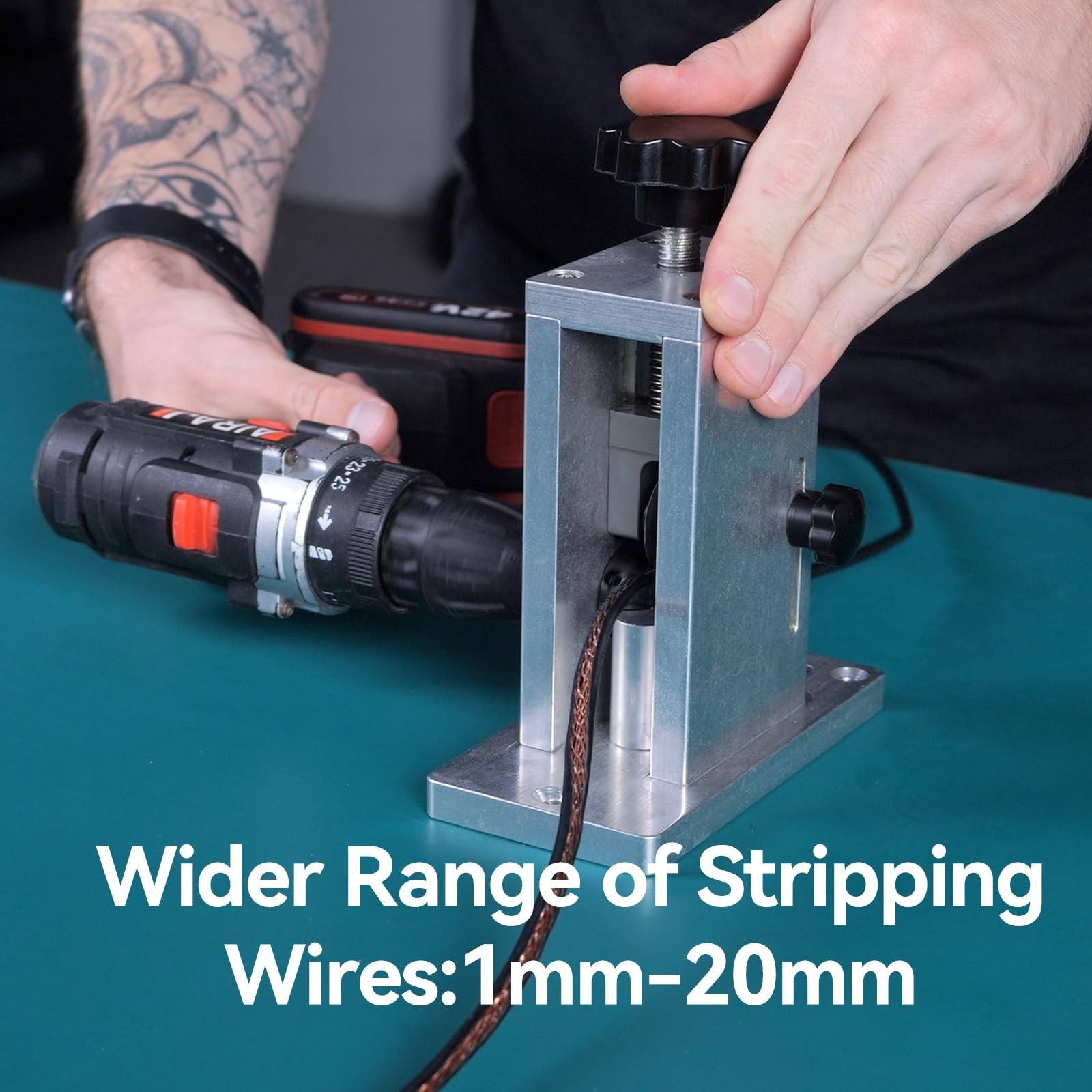 2026 Heavy-Duty Wire Stripper Machine - AWG 000-40, Precision Engineering, Wide