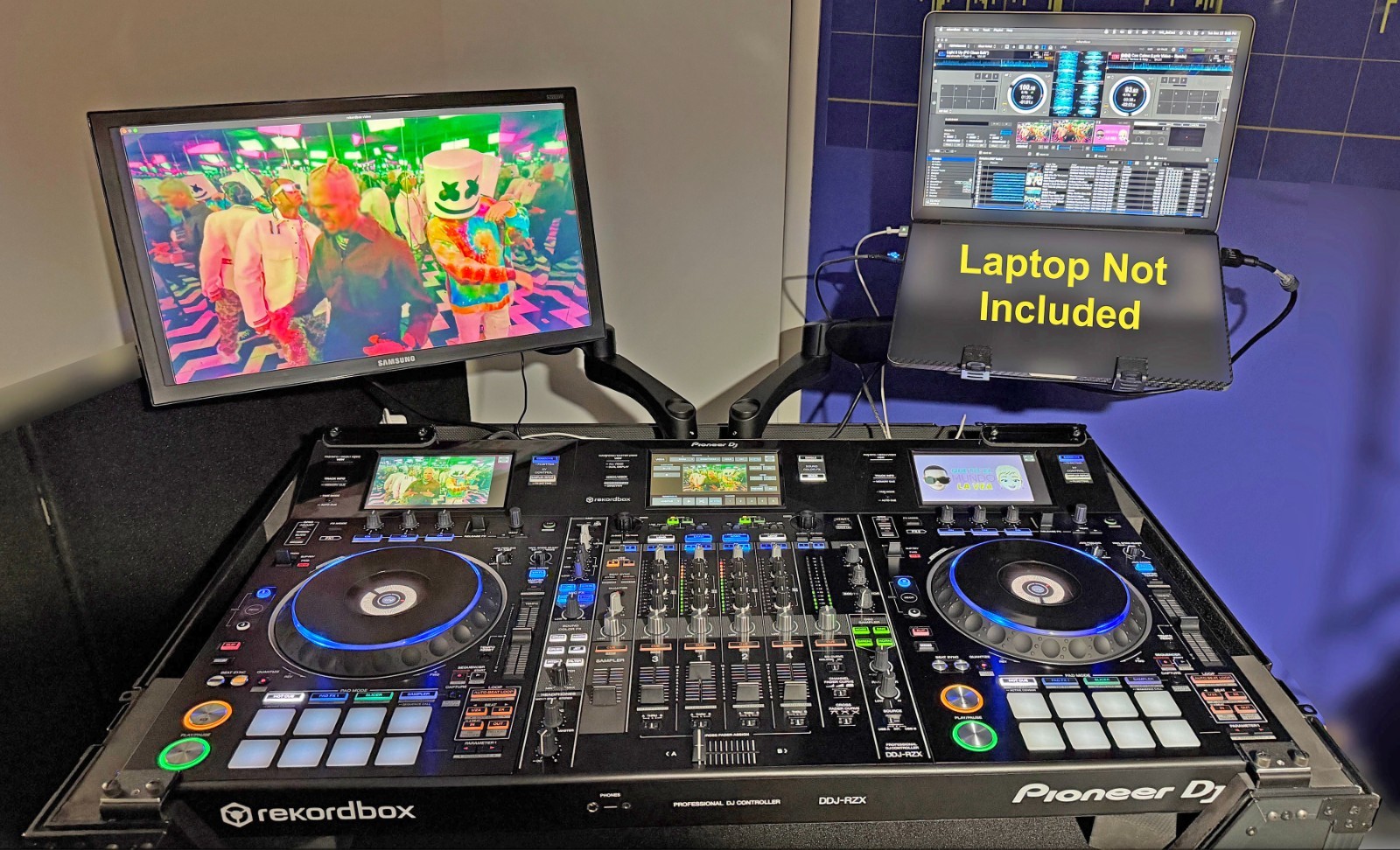 Pioneer DJ DDJ-RZX Controller New! +OOAK Custom Road Case +Pelican Case +22" LCD