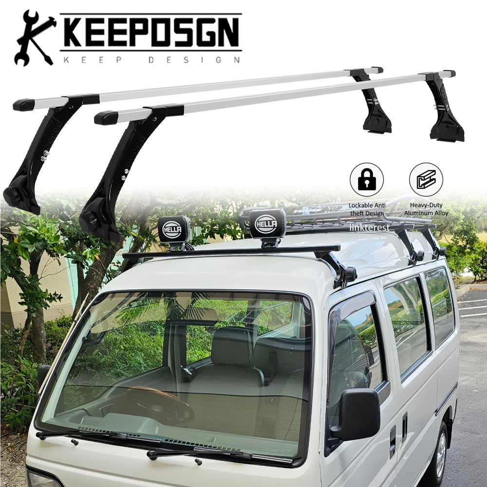 For Honda Acty Wagon Van Roof Rack Cross Bar Adjustable Cargo Carriers Luggage