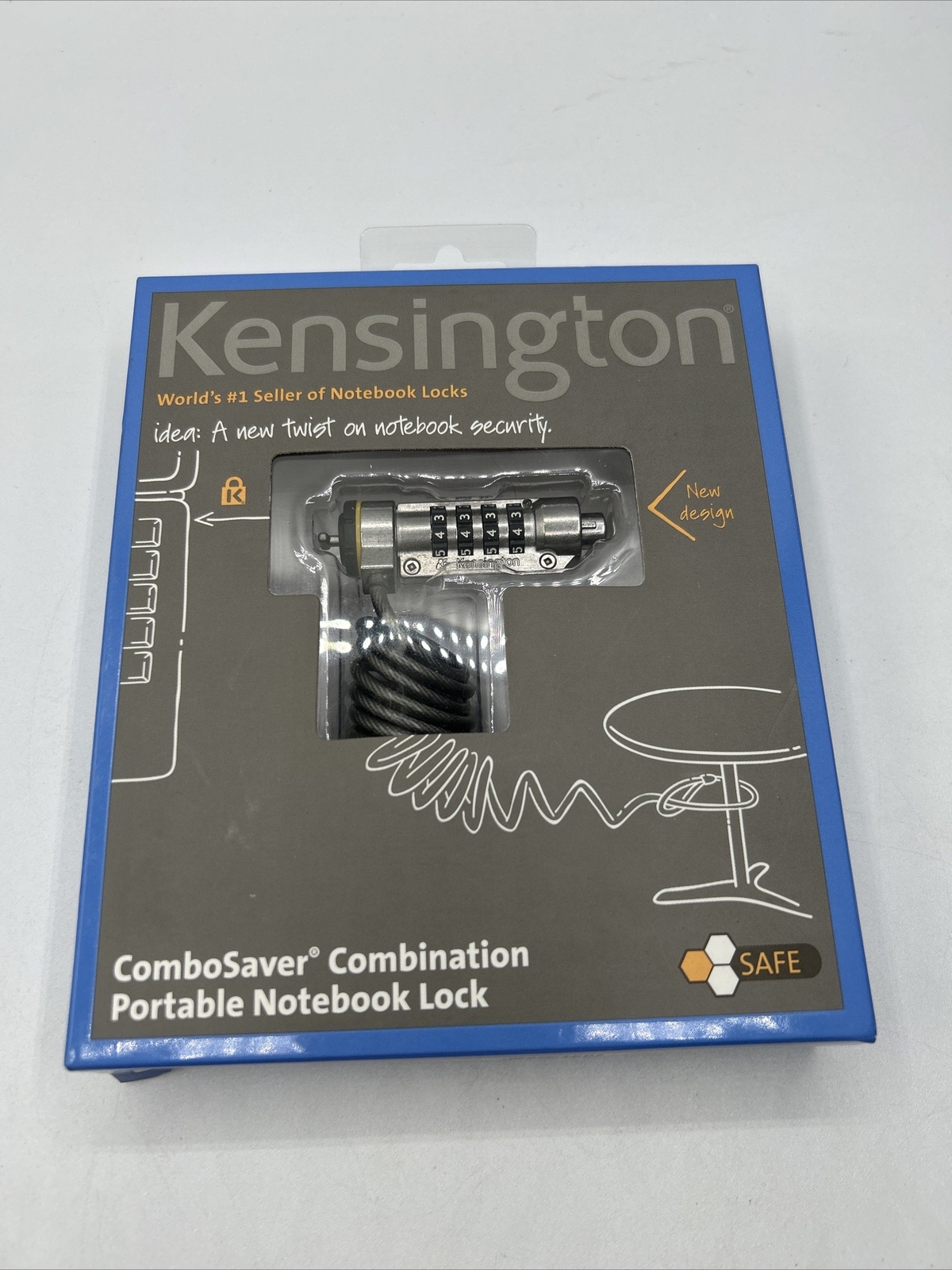 KENSINGTON COMBOSAVER COMBINATION PORTABLE NOTEBOOK LAPTOP LOCK