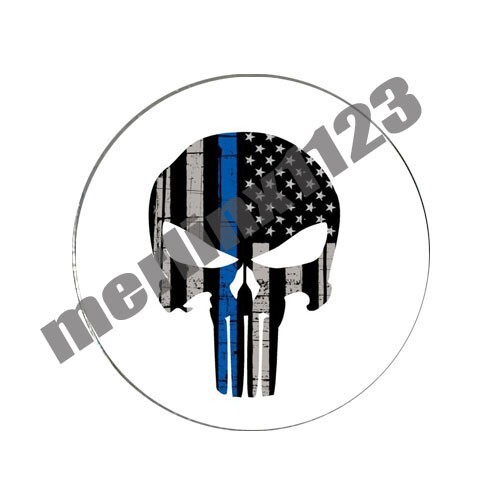 Punisher Skull Thin Blue Line Thinblueline Marvel Golf Ball Marker