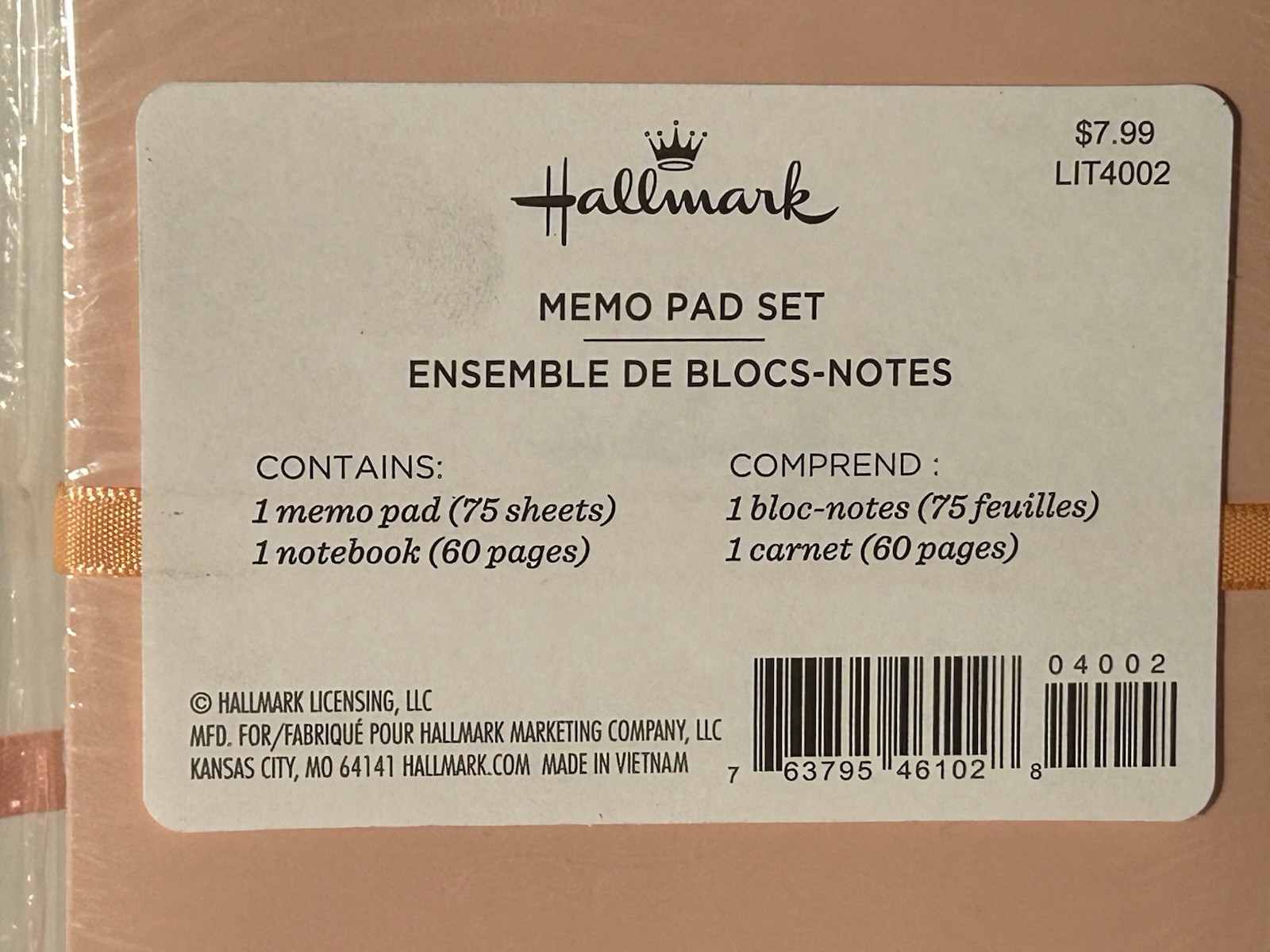 Hallmark Memo Pad Set – 3 Sets, Each with 1 Memo Pad & 1 Notebook