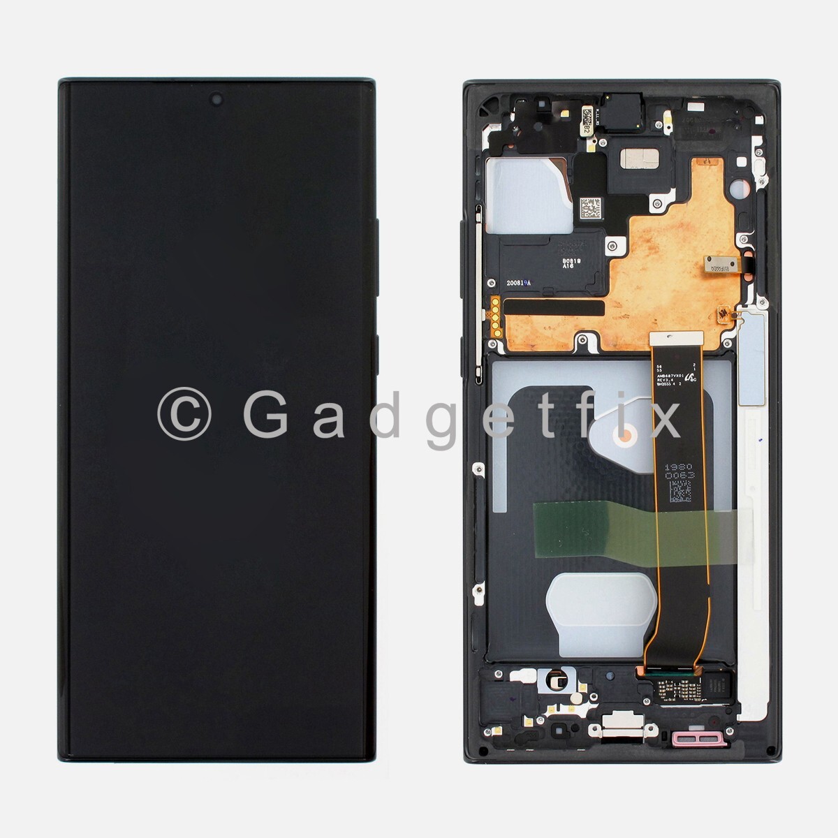 For Samsung Galaxy Note 20 Ultra OLED Display LCD Touch Screen Frame Replacement