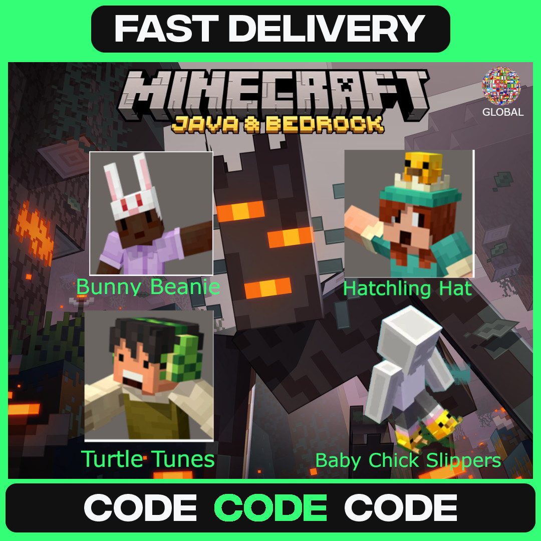 MINECRAFT - Java and Bedrock- 4 Easter Item - All Platforms