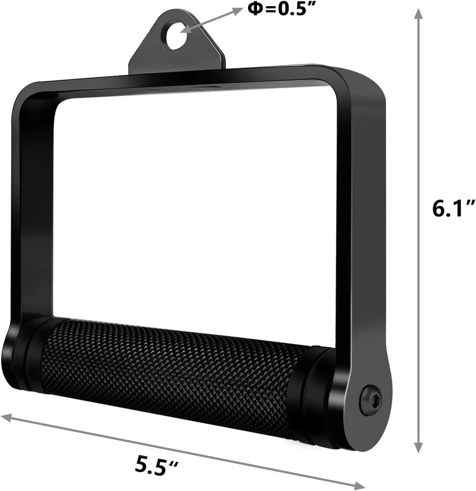 D Handle Cable Machine Attachment for Weight Workout LAT Pull Down Attachment...