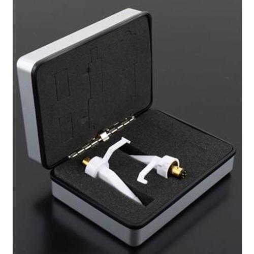 Taruya TW-03M White Needle Cartridge 2 Piece Set with Case Analog Record DJ JP