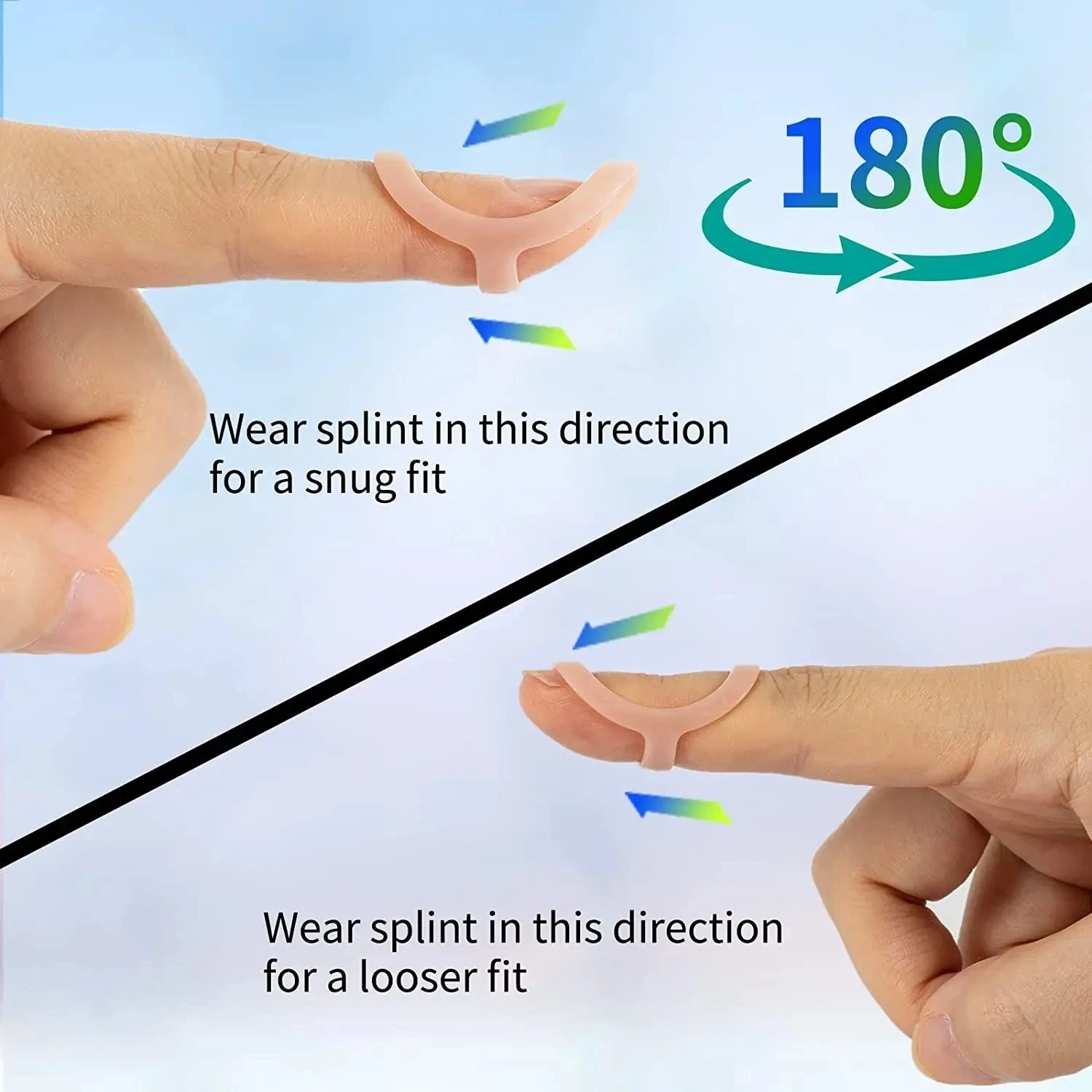 Oval Finger Splint 5 Pcs, Finger Splints for Arthritis