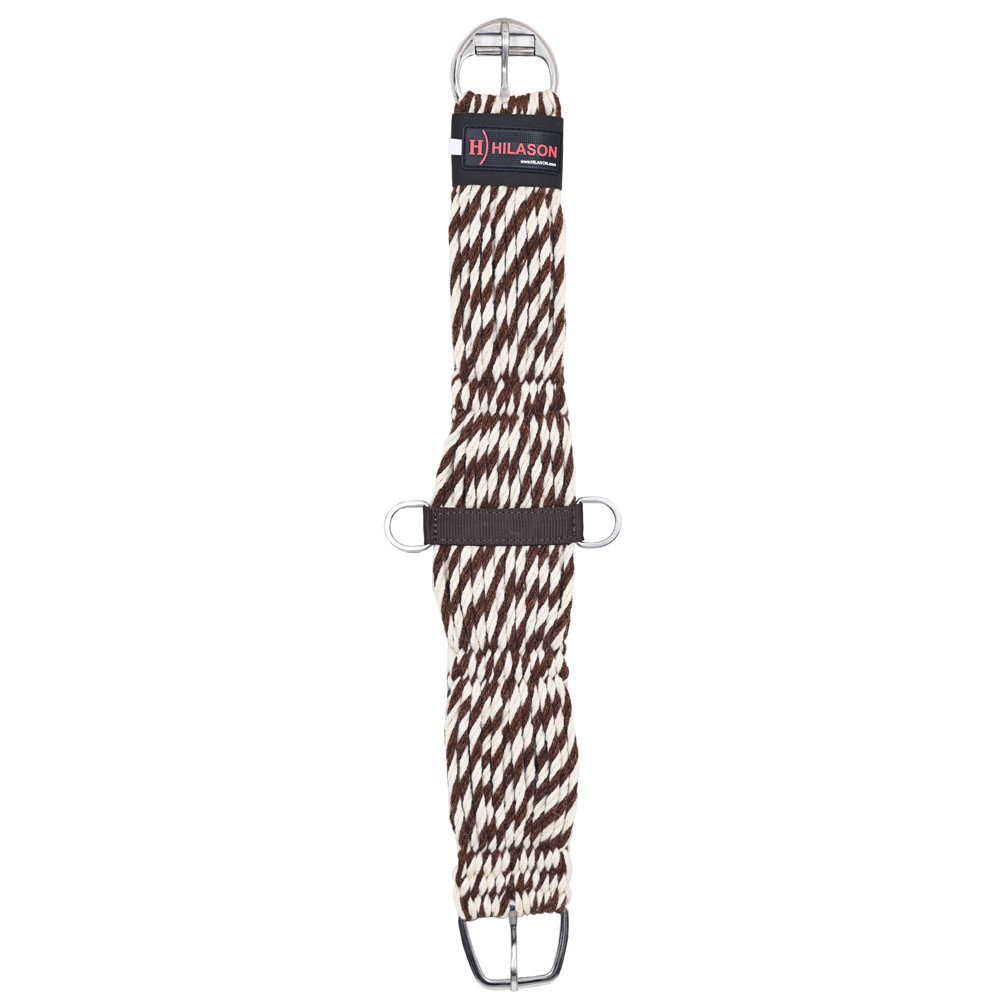 HILASON Horse Girth Western Wool 27 Strand Breathable Saddle Cinch Stainless