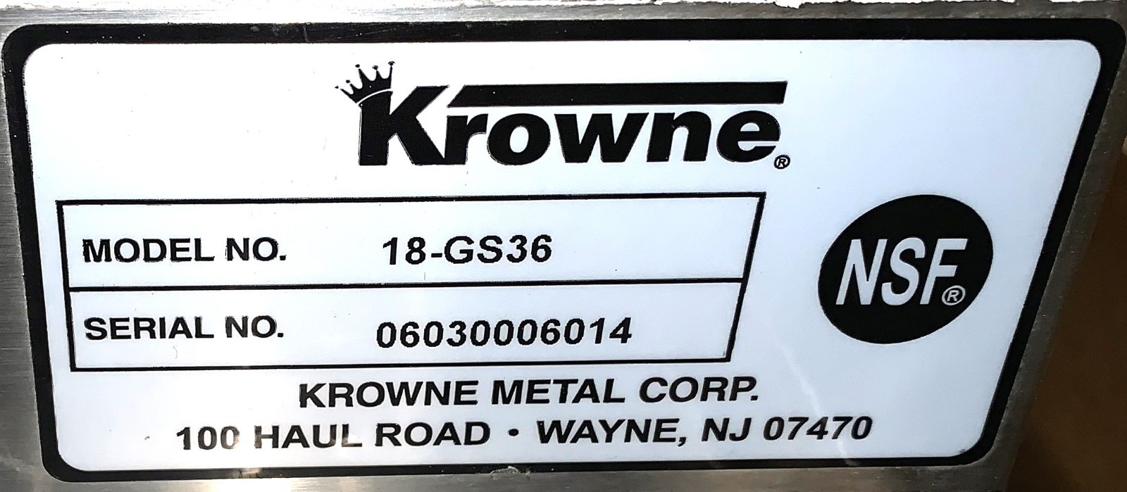 36'' Drain Board
