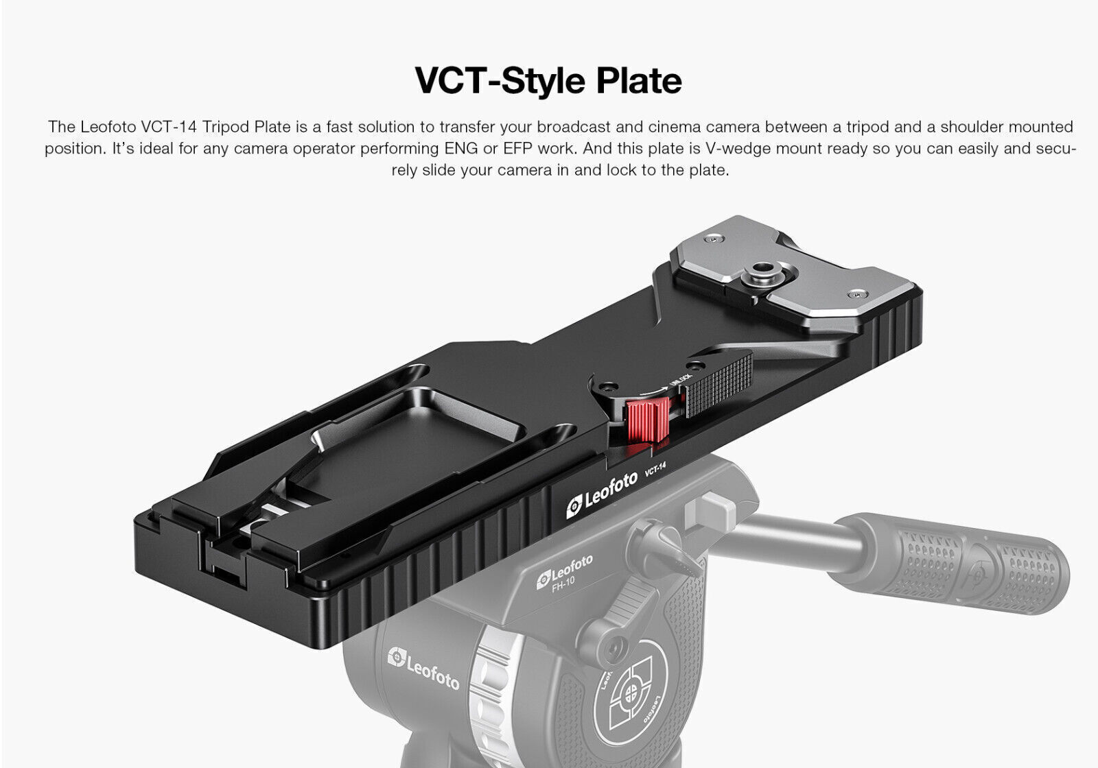 Leofoto VCT-14 Quick Release Tripod Adapter for Sony