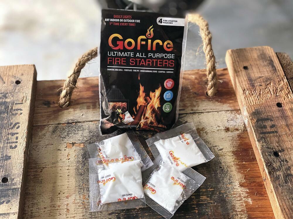 GoFire Ultimate All Purpose Fire Starters 4 Pack Easy Start Indoor Outdoor