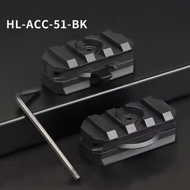 1set Tactical Helmet Side Rail Mount Adapter Military 360 Degree Guide Rotation