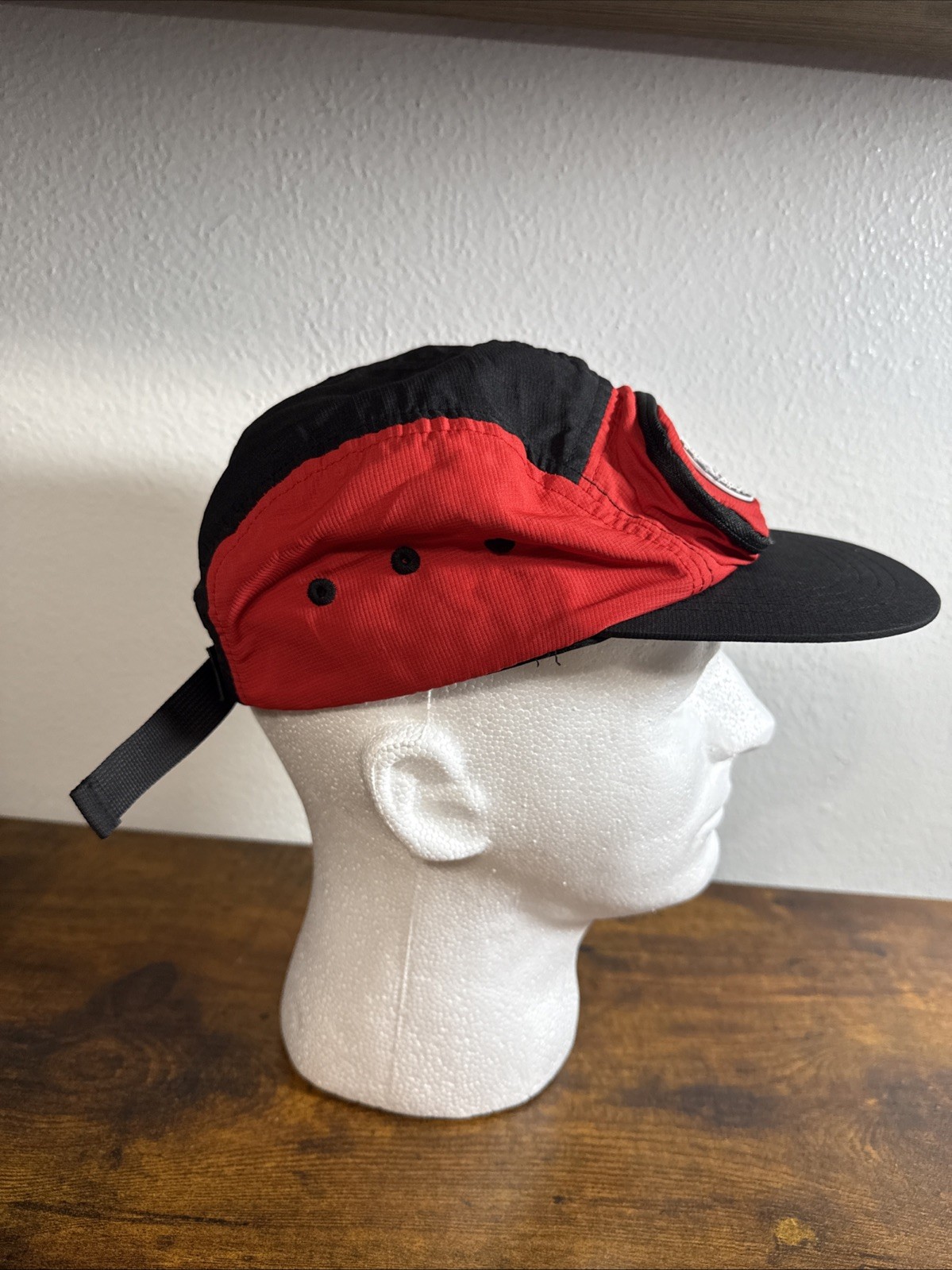 BOTWC Winner Circle Cycling Bicycle Cap Messenger Hat Red Vented Adjustable