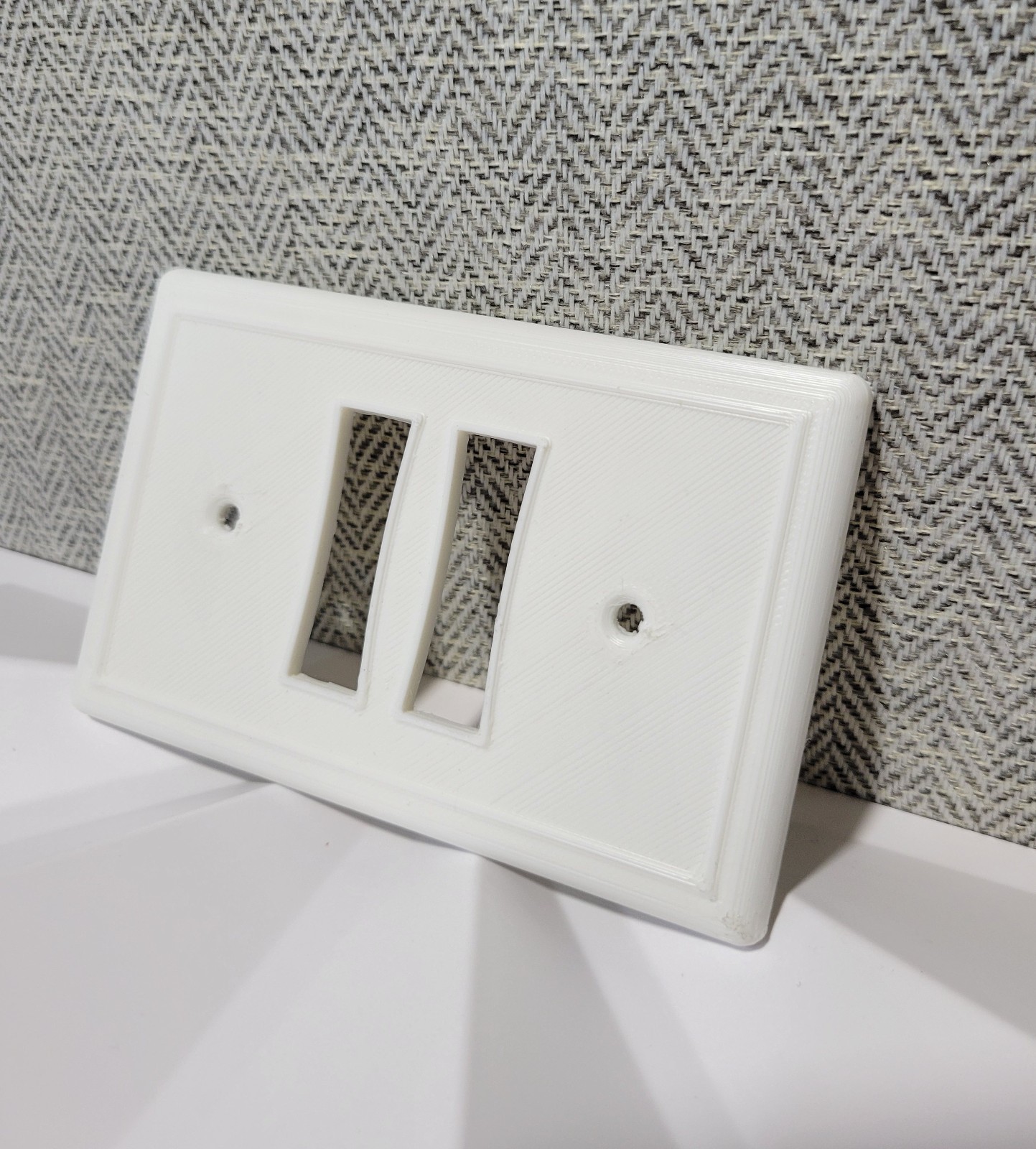 WHITE ONLY Duplex (2) Remcon Switch Plate Low Voltage Cover