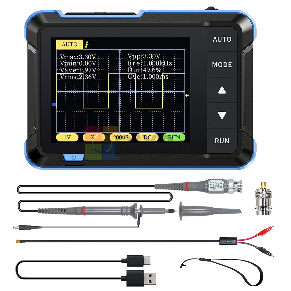 FNIRSI DSO152 Handheld Oscilloscope Portable Digital Oscilloscope 200KHz 5V/1A