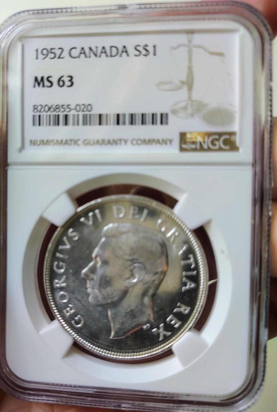 Canada: 1952 $1 Silver NGC MS63 km46 - 8206855-020