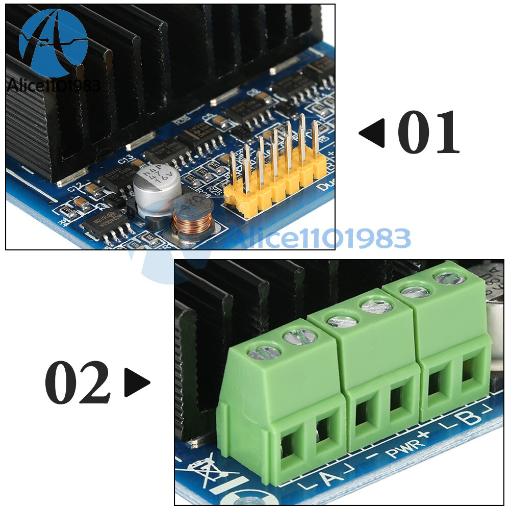 DC 5V-15V 30A Dual Channel With H bridge Motor Drive Module Controller