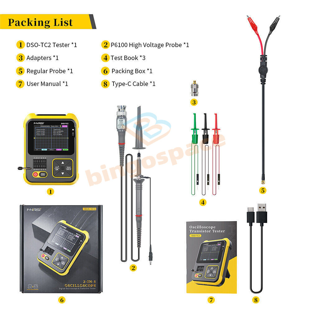 2.4"Digital LCR Oscilloscope Transistor Tester Diode Capacitance Voltage Tester