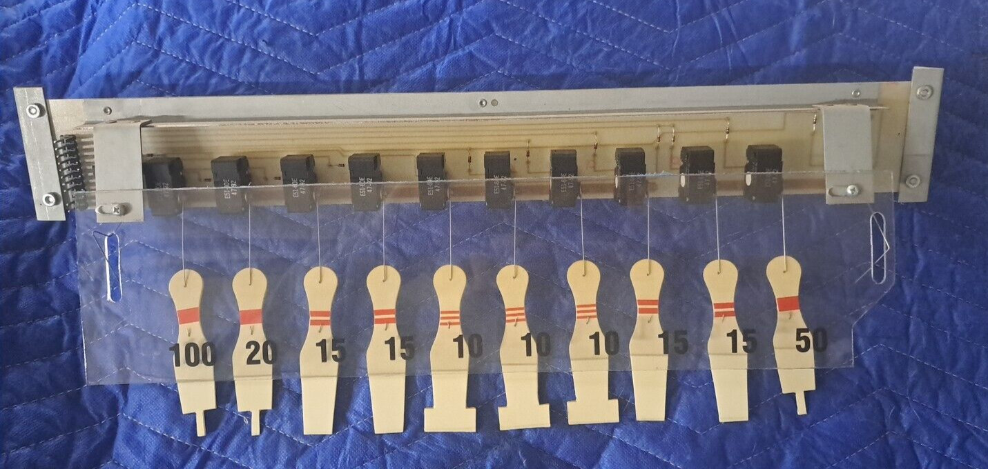 BROMLEY Rock N Bowl  Ticket Redemption Game Running Back Light Fixture 20.5"