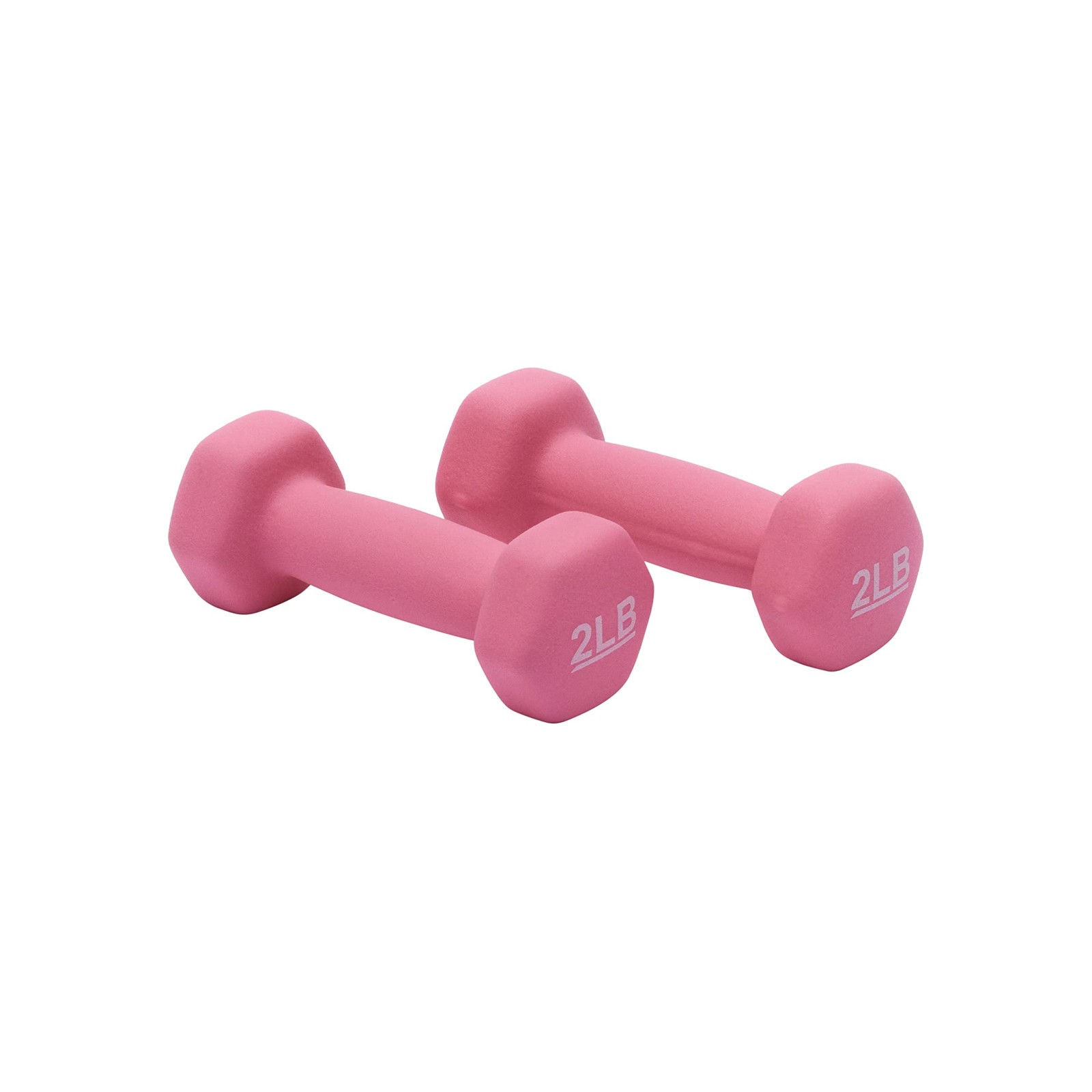 Amazon Basics Neoprene Dumbbell Hand Weights for Workout and 2 pound, Pink