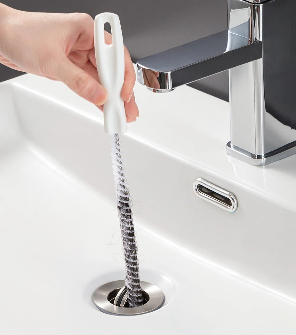1Pc Drain Hair Cleaner Clog Pipe Dredge Bathroom Hair Sewer Sink Cleaning Brush