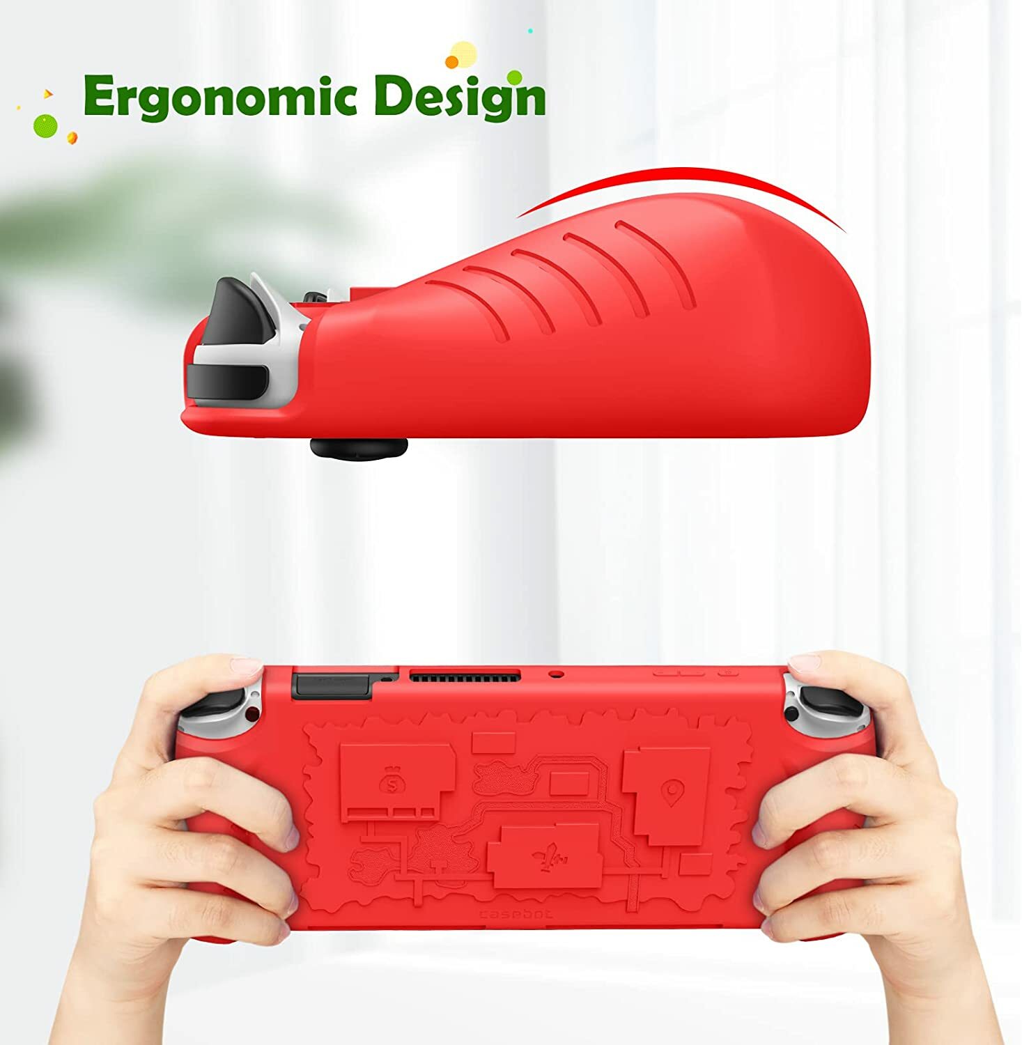 For Nintendo Switch OLED Model 2021 Case Soft Silicone Shock Proof Cover