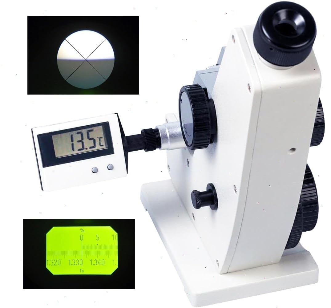 Monochromatic Abbe Refractometer with Refractive Index nD 1.3000-1.7000