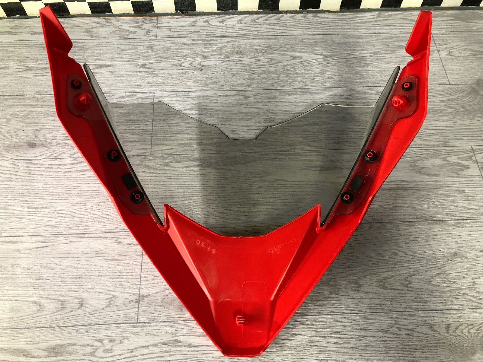 Ski-Doo OEM Clear Windshield w/ Red Mount BRP LYNX Low