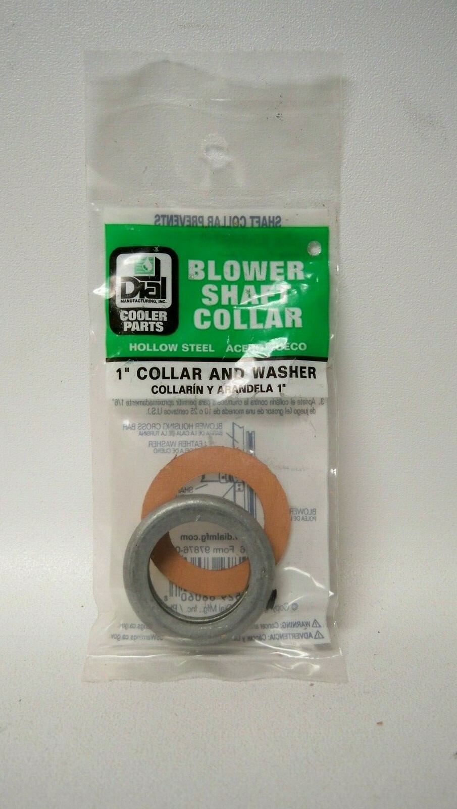*NEW* Dial 1" Hollow Steel Collar and Leather Washer 6806