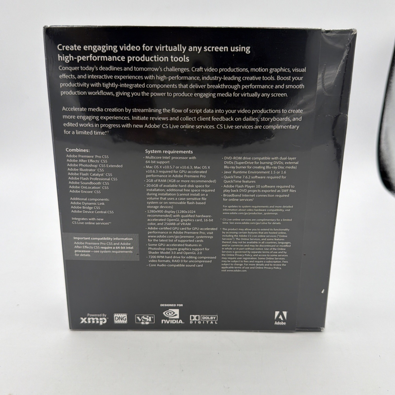 Adobe Creative Suite 5 CS5 Design Premium For MAC OS Full Retail SEALED