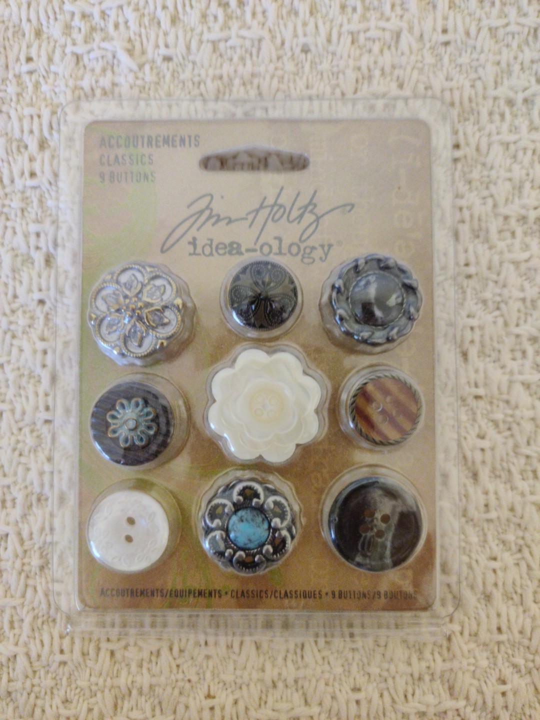 Tim Holtz idea-ology ACCOUTREMENTS - 2010 Advantus Corp - Decorative Buttons #54