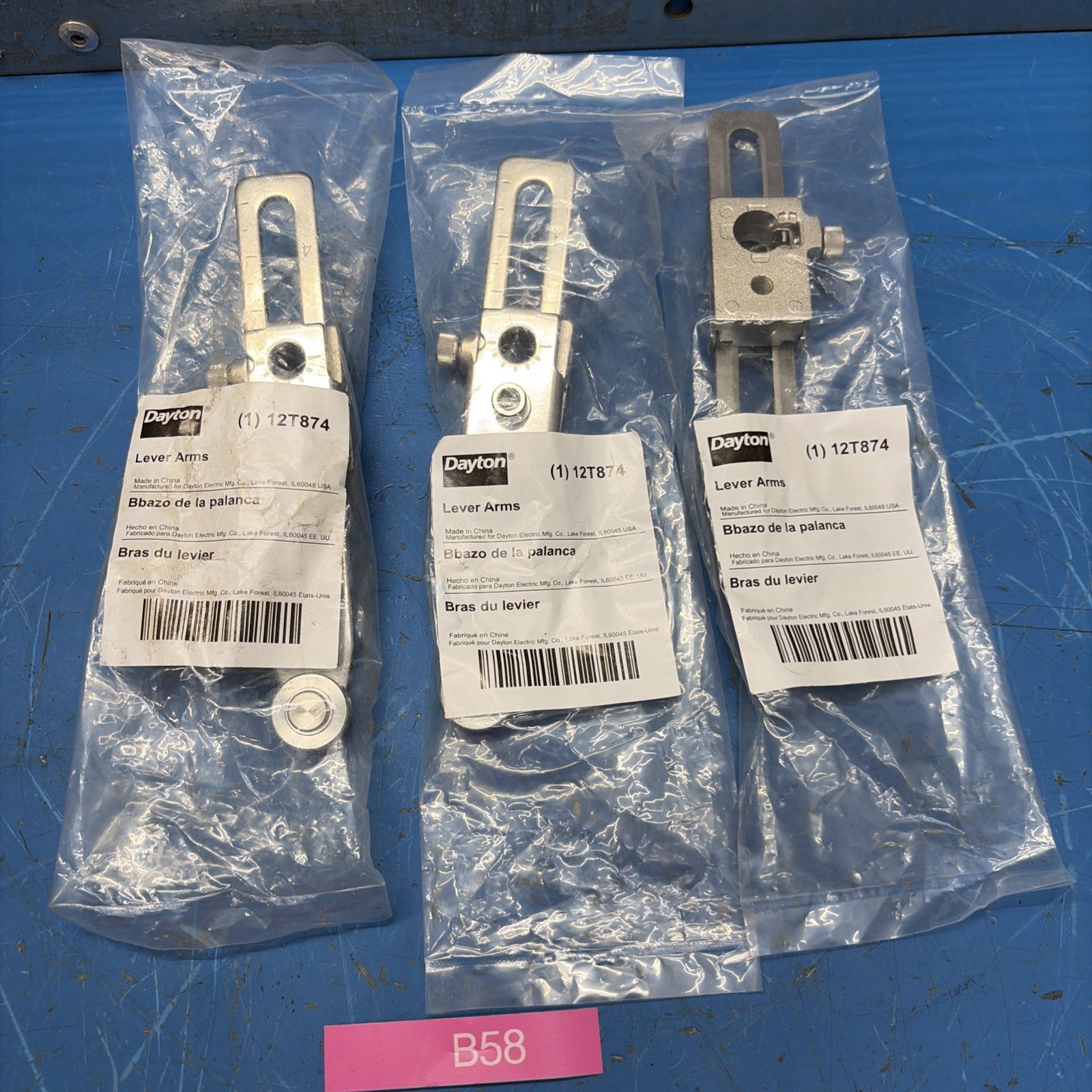 (3) Dayton 12T874 Roller Lvr Arms New In Sealed Bags Fast Shipping + Warranty