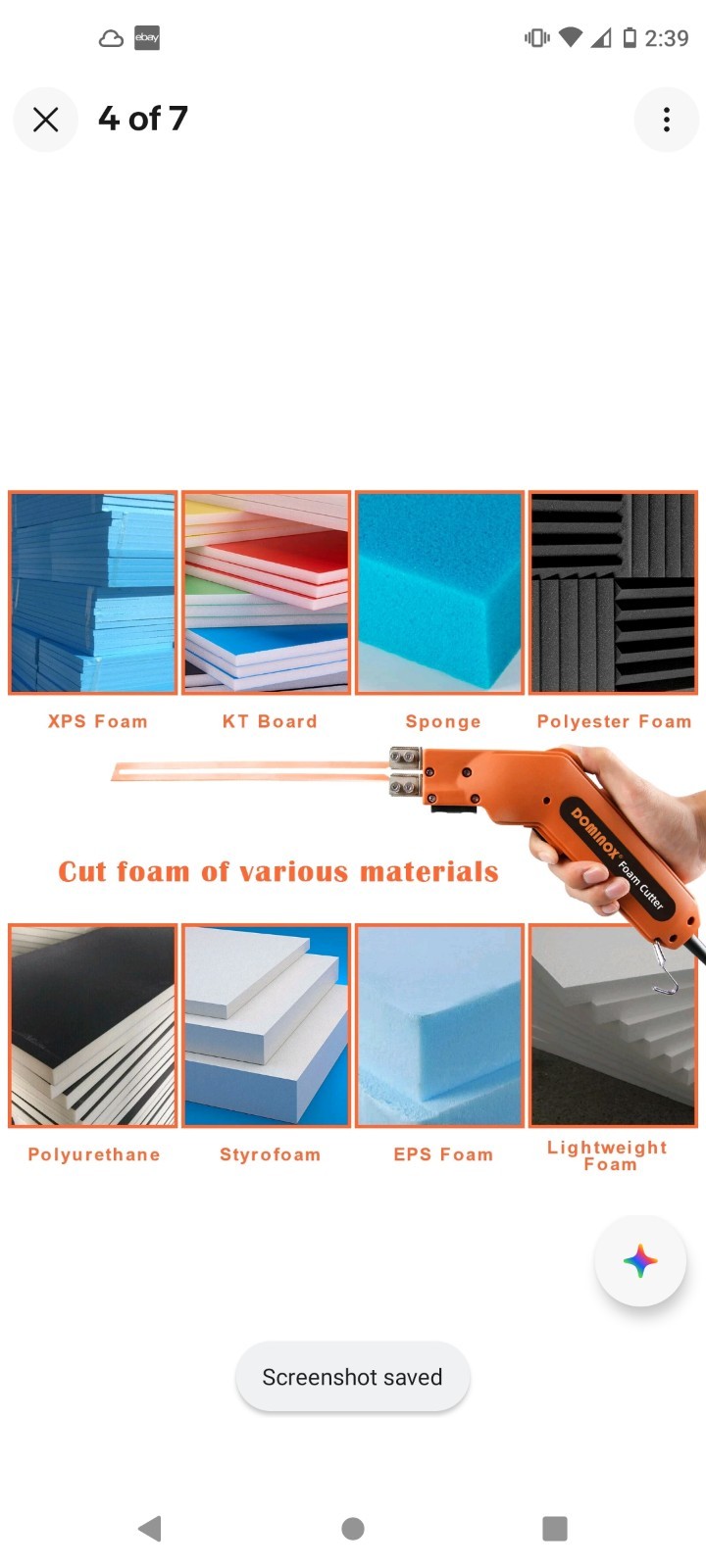 DOMINOX Hot Knife Foam Cutter, Foam Cutting Tool (Missing Blades)