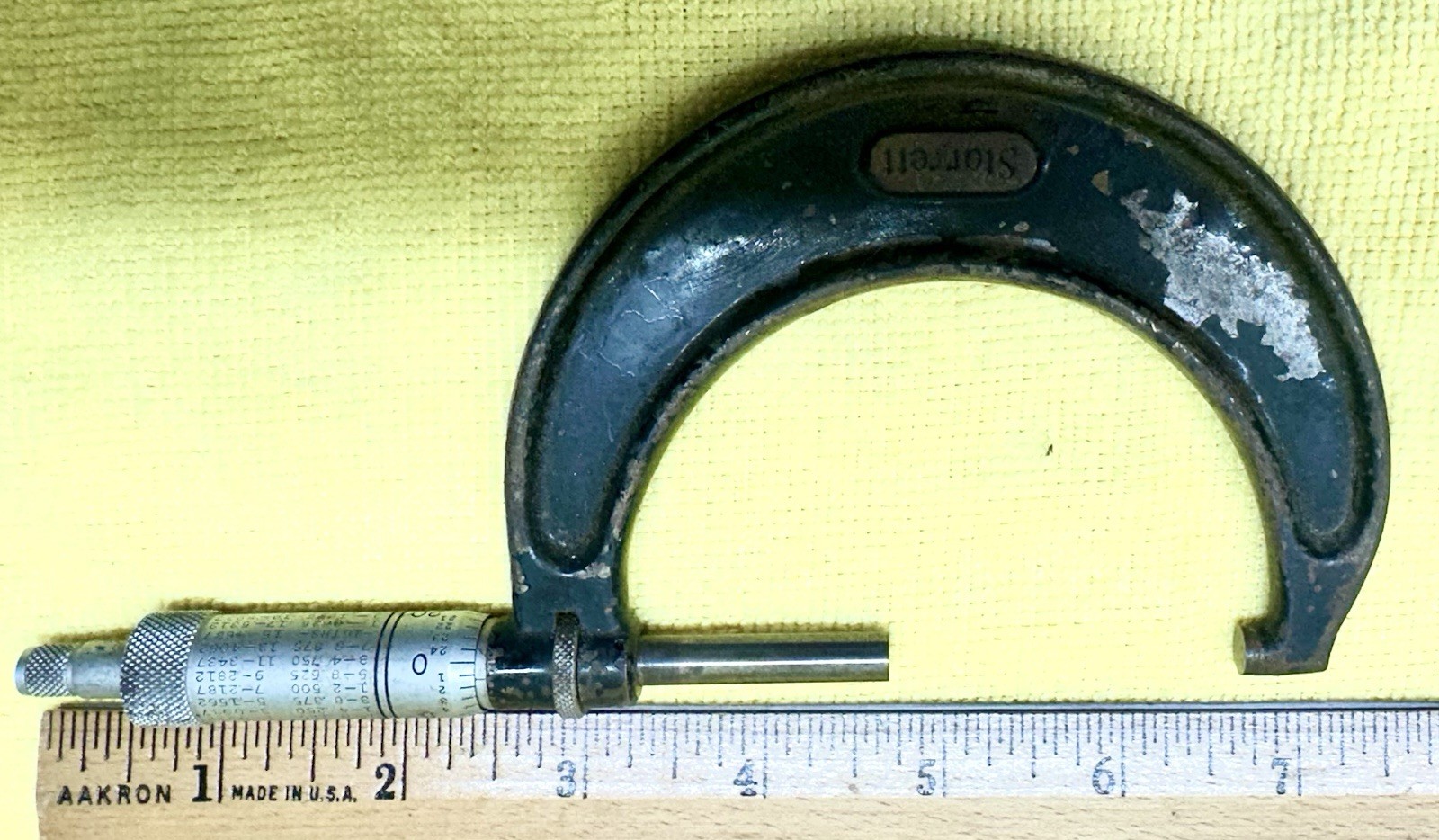 Vintage STARRETT Micrometer No. 436 2"-3" Range .001" Nice Used Machinist Tool
