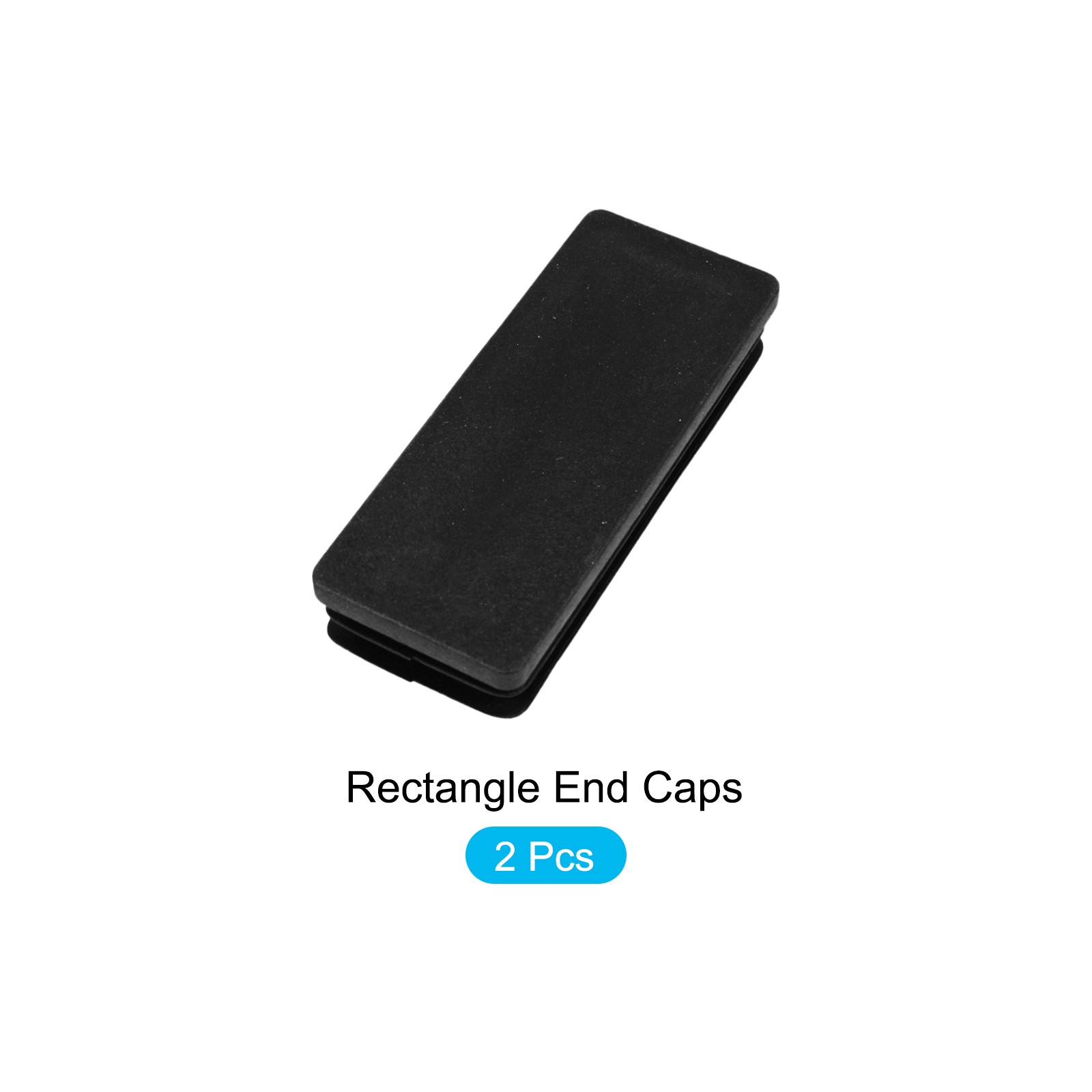 Rectangle End Caps (100 x 40mm) 2Pcs, Plastic End Blanking Caps Protector