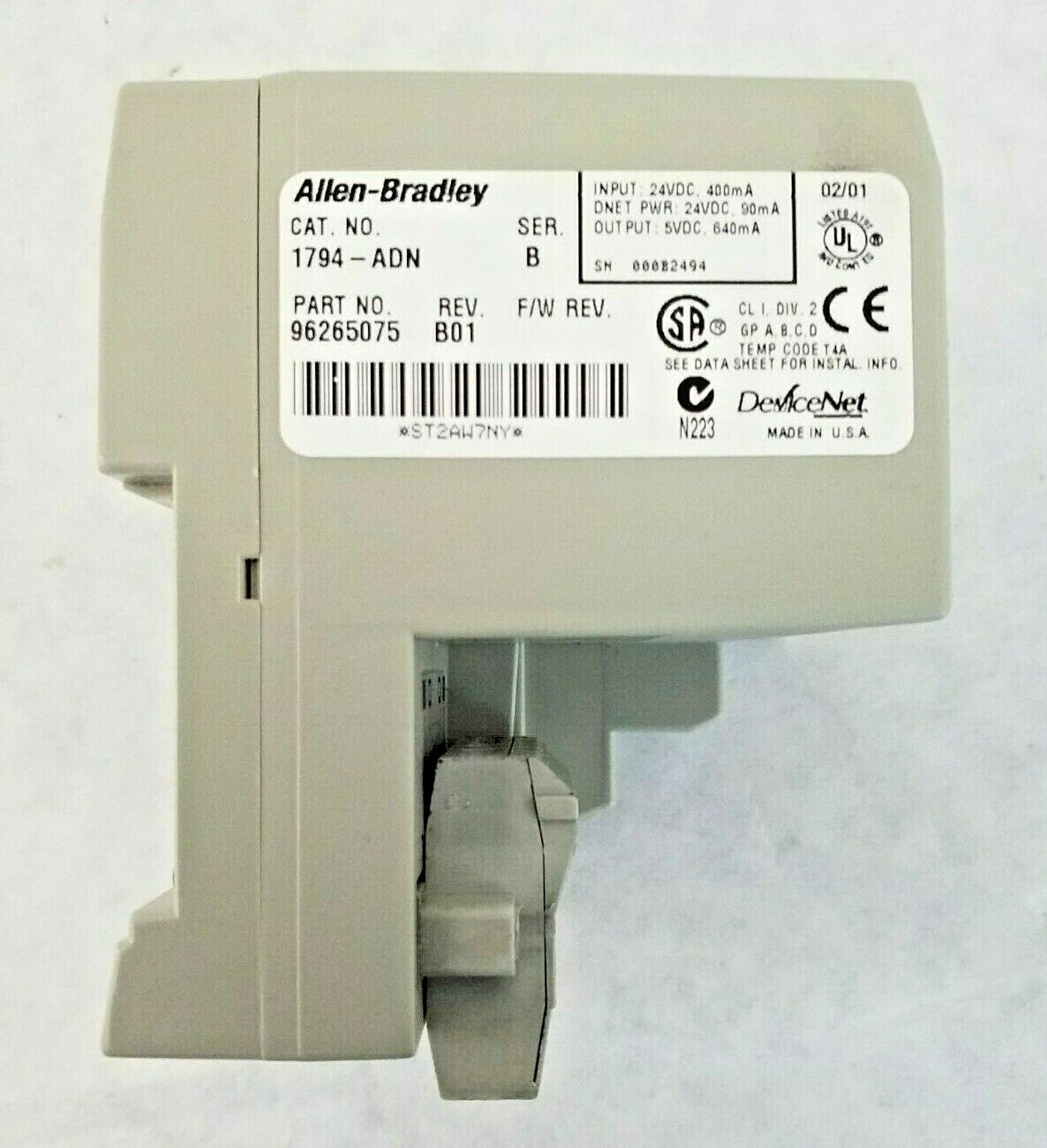 Allen-Bradley 1794-ADN DeviceNet Adapter 24 VDC
