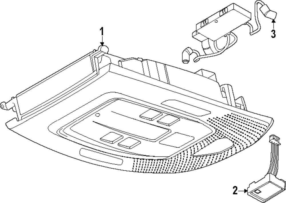Genuine Porsche 2024 Anti Theft Infrared Sensor Part # PAB951172