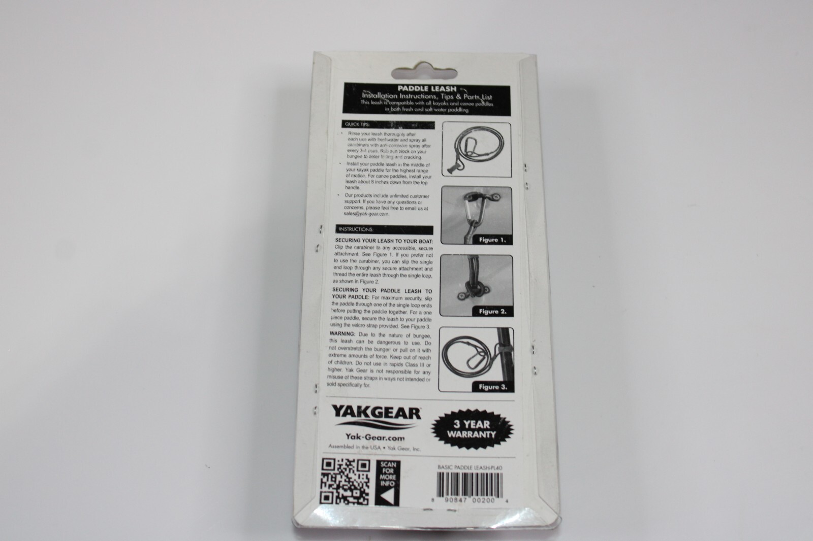 New YakGear Paddle Leash - Single Pack - New