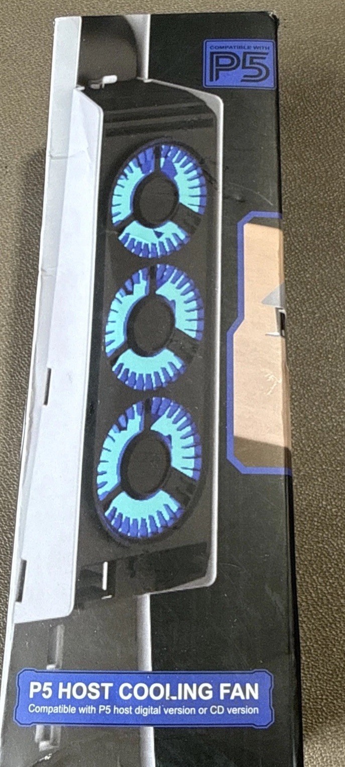 PS5 Cooling Fan with Led Light,Quiet Efficient Cooling
