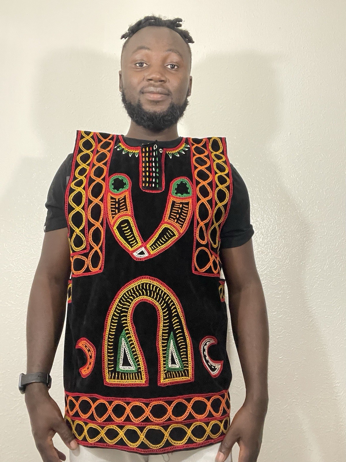 African, Traditional Jumper Danshiki Unisex Native Bamenda Nso Cameroon