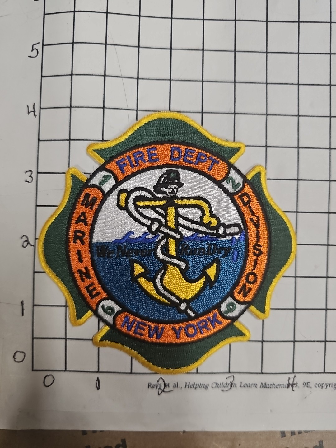 #346-b New York Marine Division Fire Dept Patch