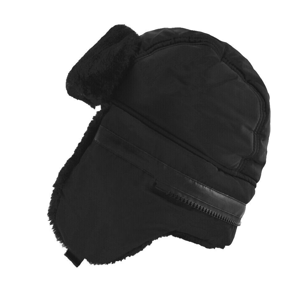 Winter Thermal Trapper Outdoor Cap Aviator Russian Face Mask Thick Fur Ski Hat