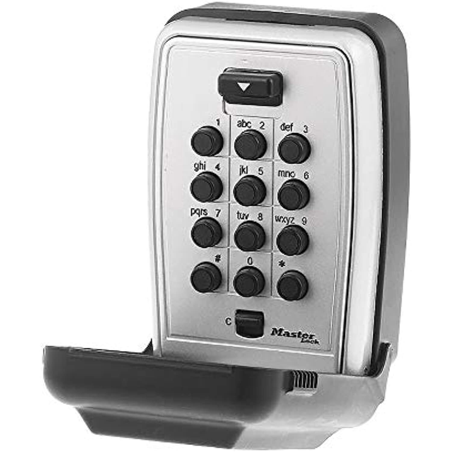 Master Lock 5423D Wall Mount Lock Box, 3-1/8" W, Black