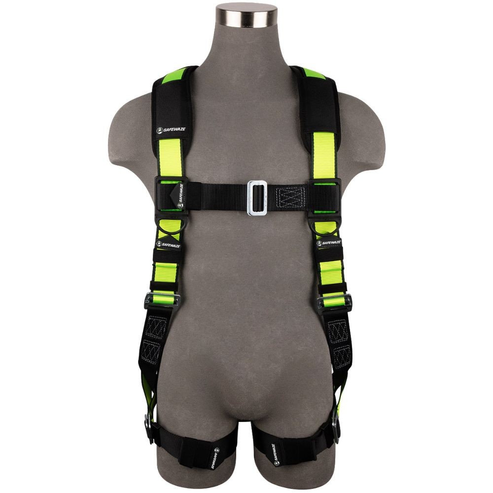 SafeWaze FS280-L/XL Pro Full Body Safety Harness Vest Style 1 D-Ring L/XL