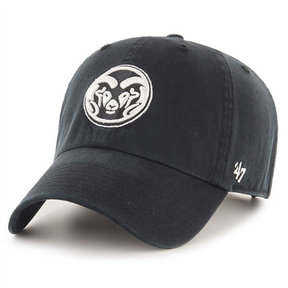 Colorado State Rams 47 Brand Clean Up Adjustable Hat - Black