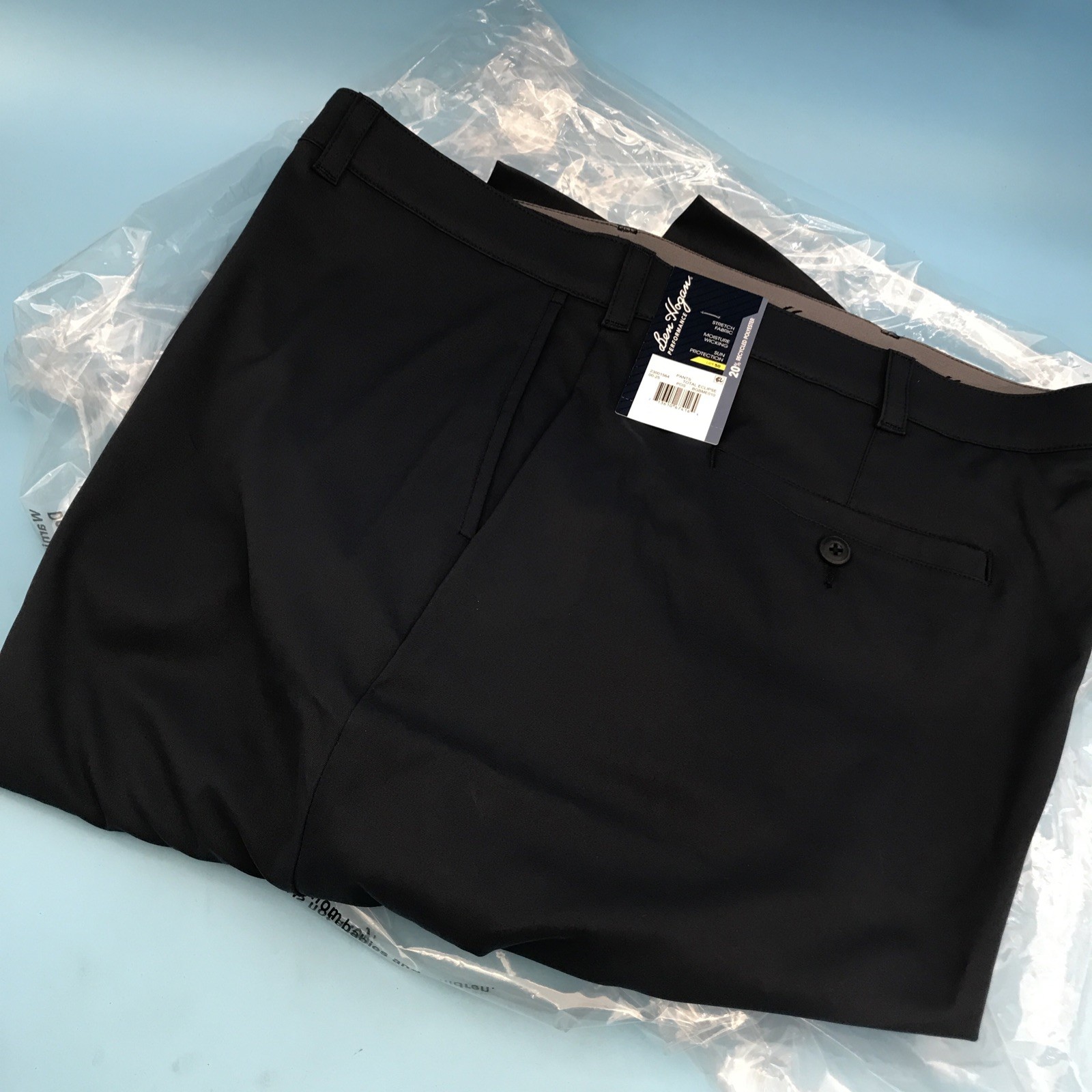 Ben Hogan Mens Performance Pants Stretch Fabric Size 46x32 Navy New