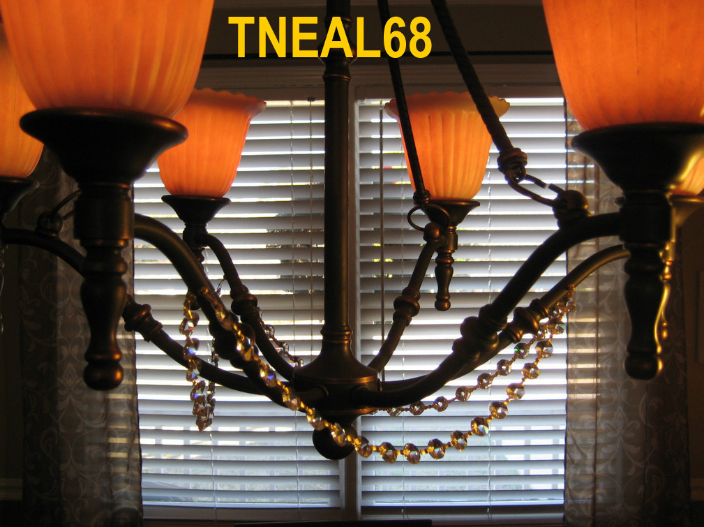 3 Strands of 16" Magnetic Bead Chain AAA REAL Crystals Garland Chandelier Swag