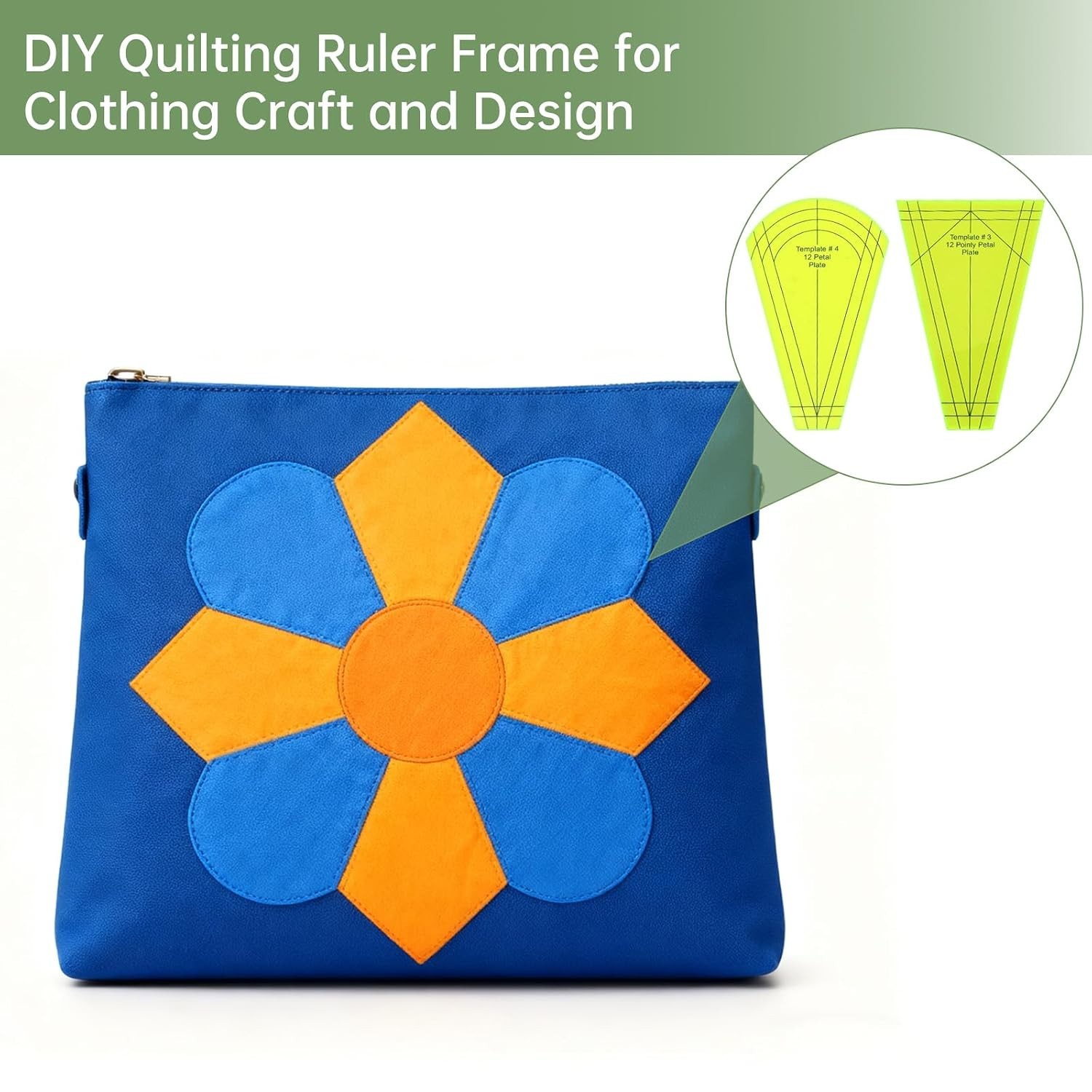 Acrylic Quilting Template Ruler, Design Plate, Patchwork Templates for Sewing...